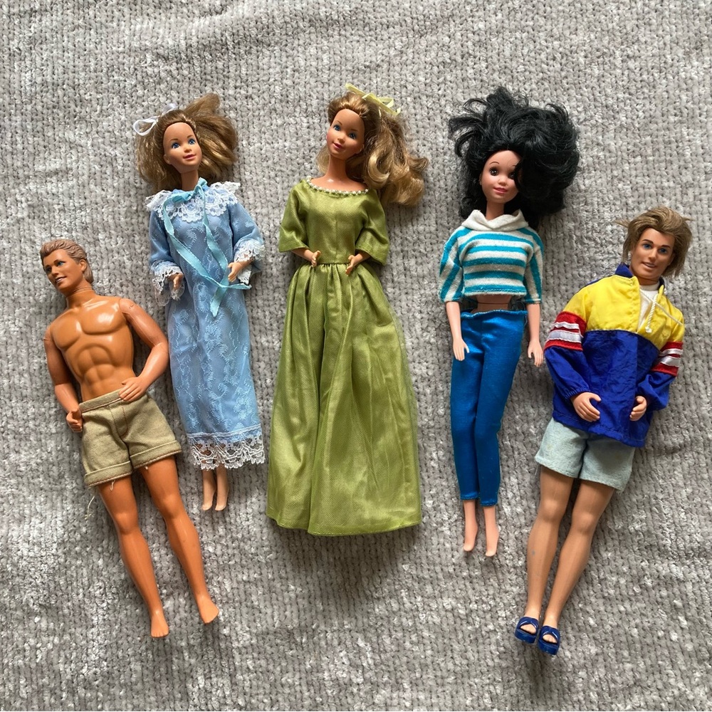 Vintage 1960s Barbie And Ken‎ Doll Lot Mattel Retro Collectible